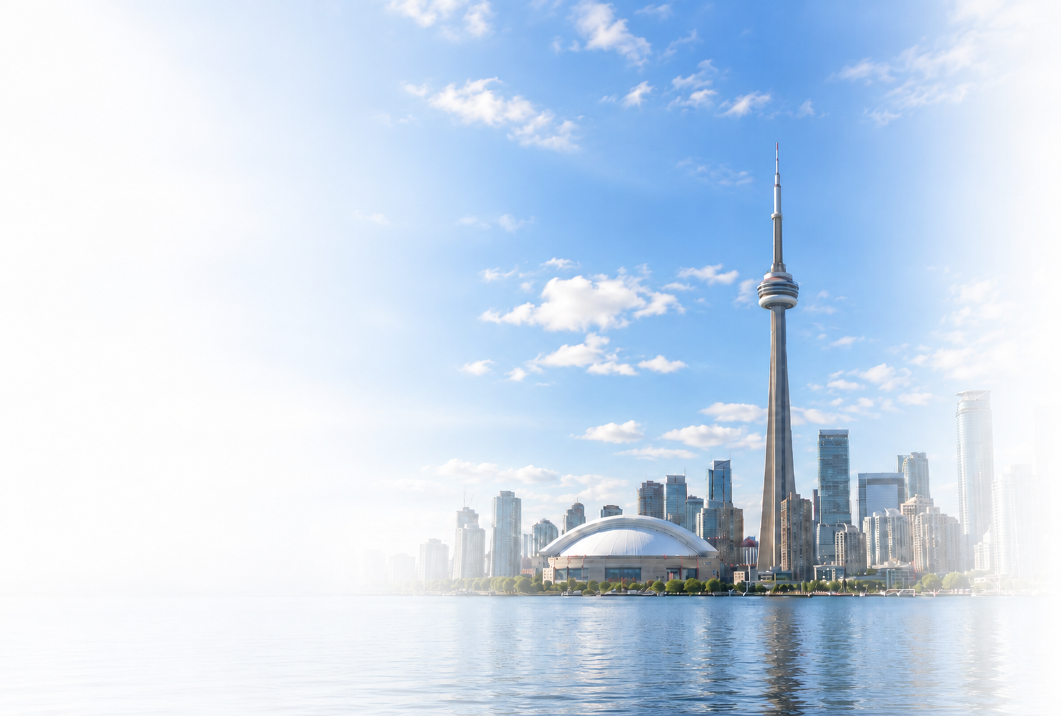 Toronto skyline with the CN Tower
