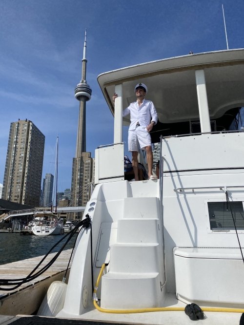 Will Webb on a boat in Toronto